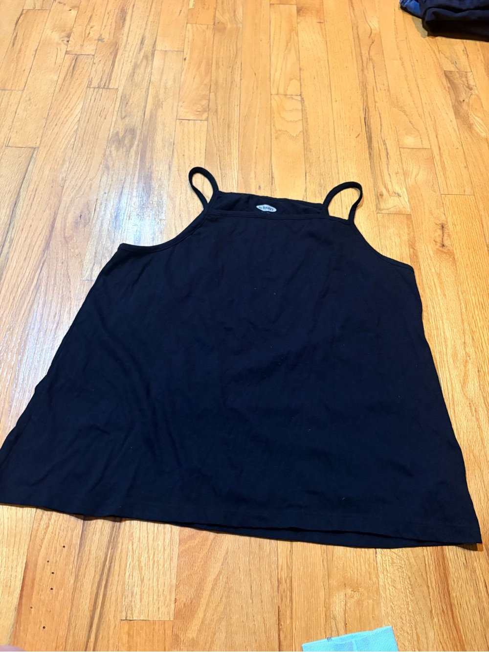 Old Navy Black Square Neck Swing Tank Top Women’s Size Large